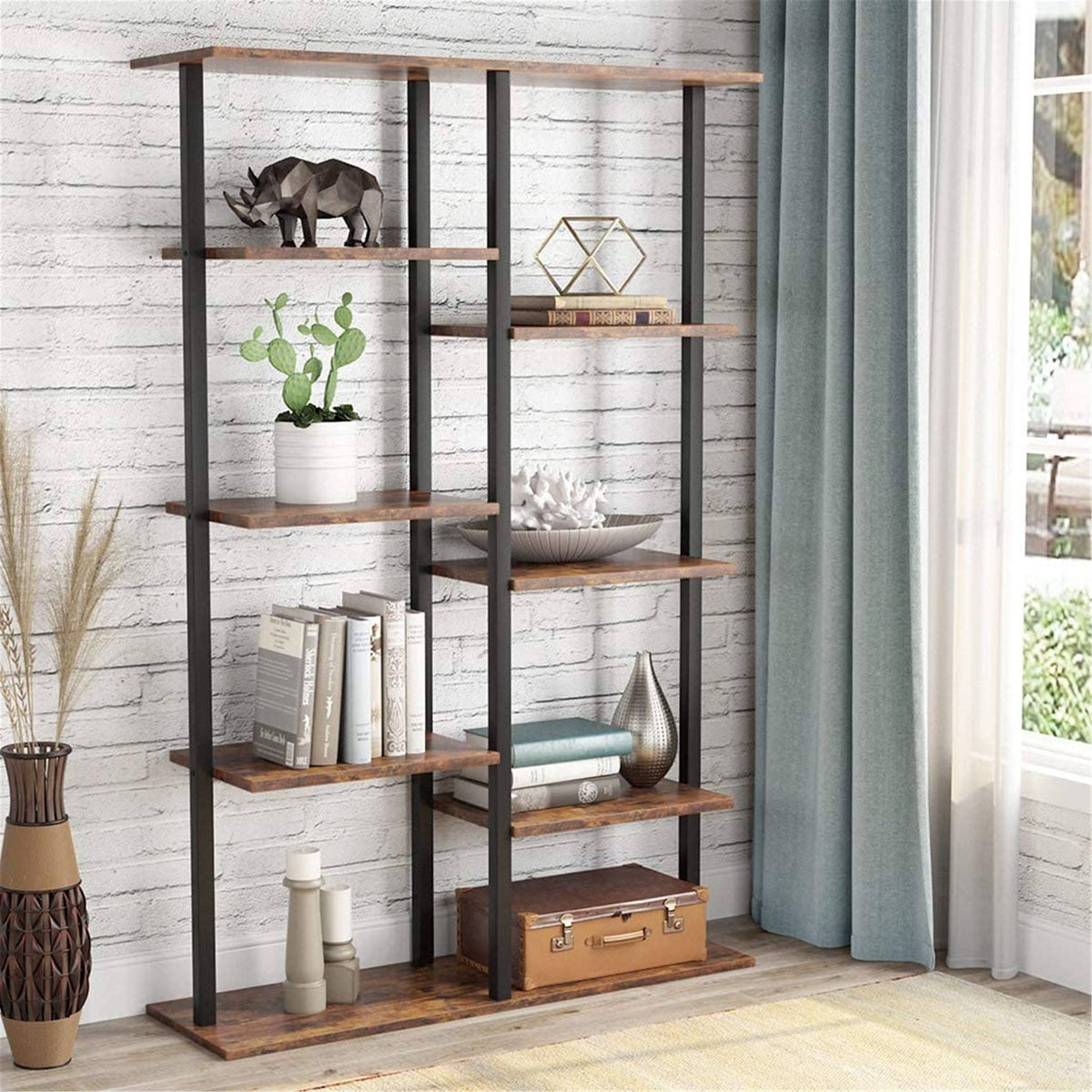 White 5-Tier Bookshelf K95044