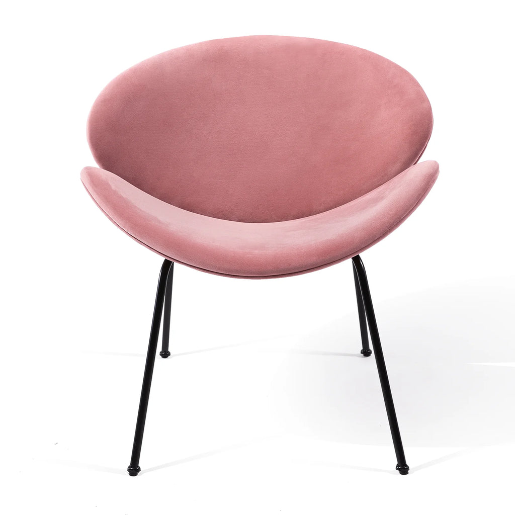 Velvet Accent Chair Set of 2 with End Table (Pink) C275232