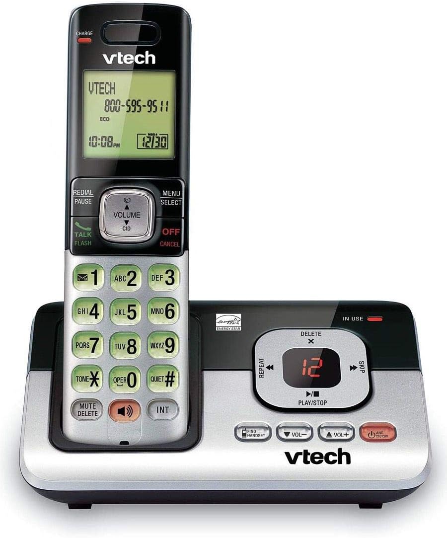 2-Handset Cordless Phone with Answering System V688