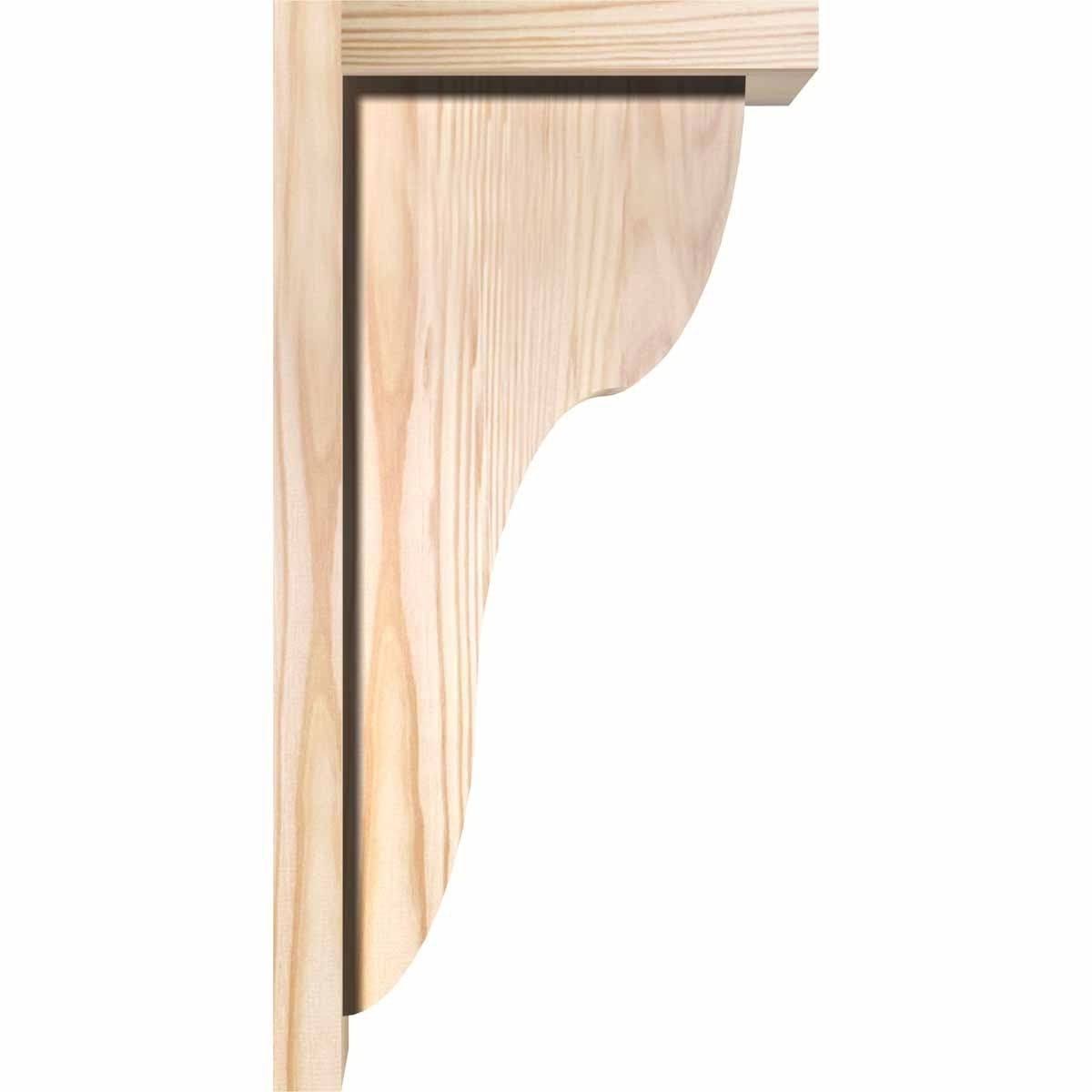 Carmel Smooth Corbel with Backplate, Douglas Fir J5583