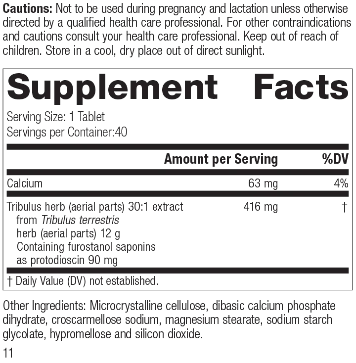 Tribulus, 40 Tablets C88525
