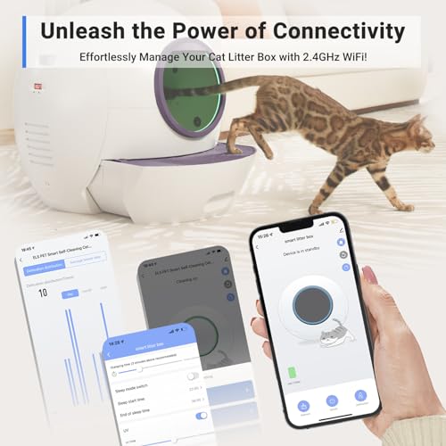 Self Cleaning Automatic Cat Litter Box 60L White O530