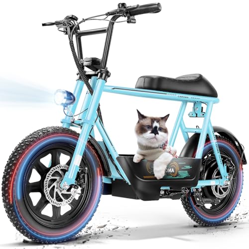 Electric Scooter with Seat, Fat Tire, Storage Basket Z988