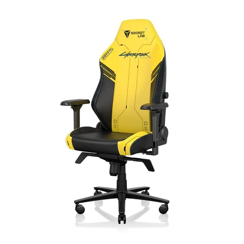 Yellow Black Leatherette Gaming Chair P696578