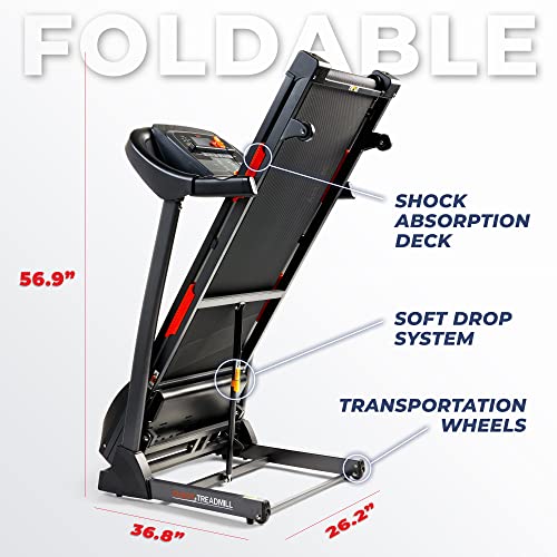 Folding Incline Treadmill with Pulse Sensors W981161