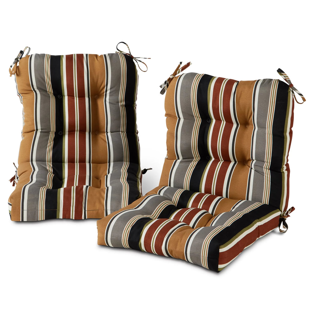 42 x 21 in. Outdoor Tufted Chair Cushion Set of 2 Y2708