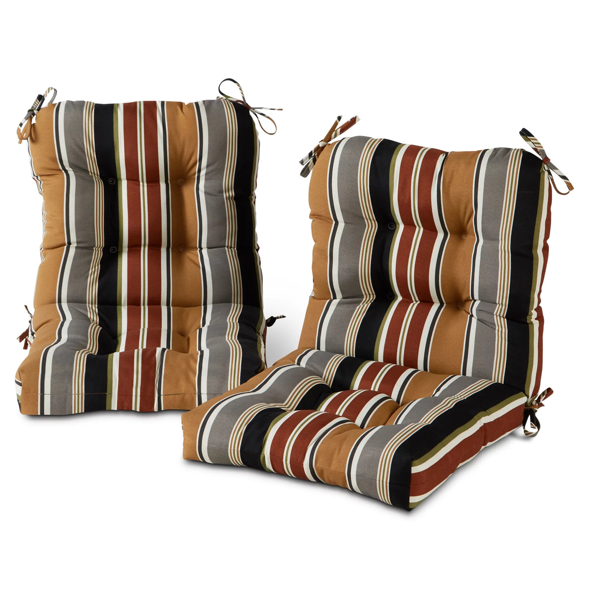 42 x 21 in. Outdoor Tufted Chair Cushion Set of 2 Y2708