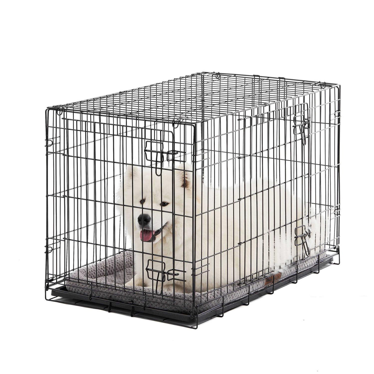 Double Door Folding Wire Dog Crate with Divider S231