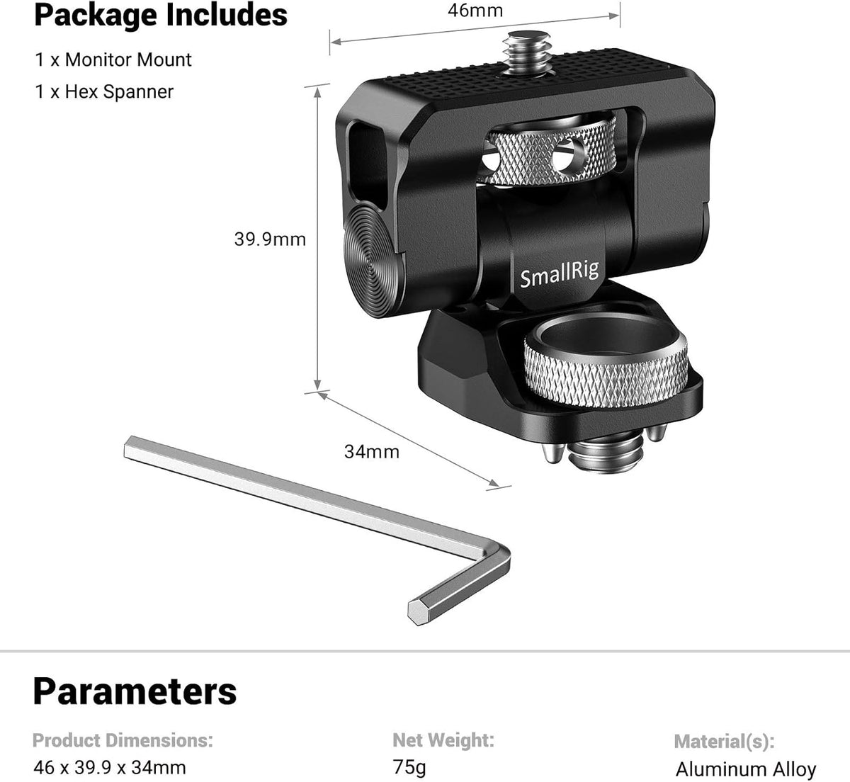 Swivel and Tilt Monitor Mount with Locating Pins Z3659