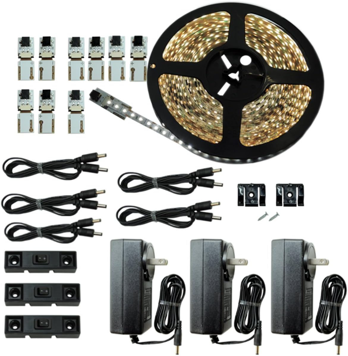 Warm White 3000 K 3M LED Strip Kit Under Cabinet Lighting, Pack of 2 U791108