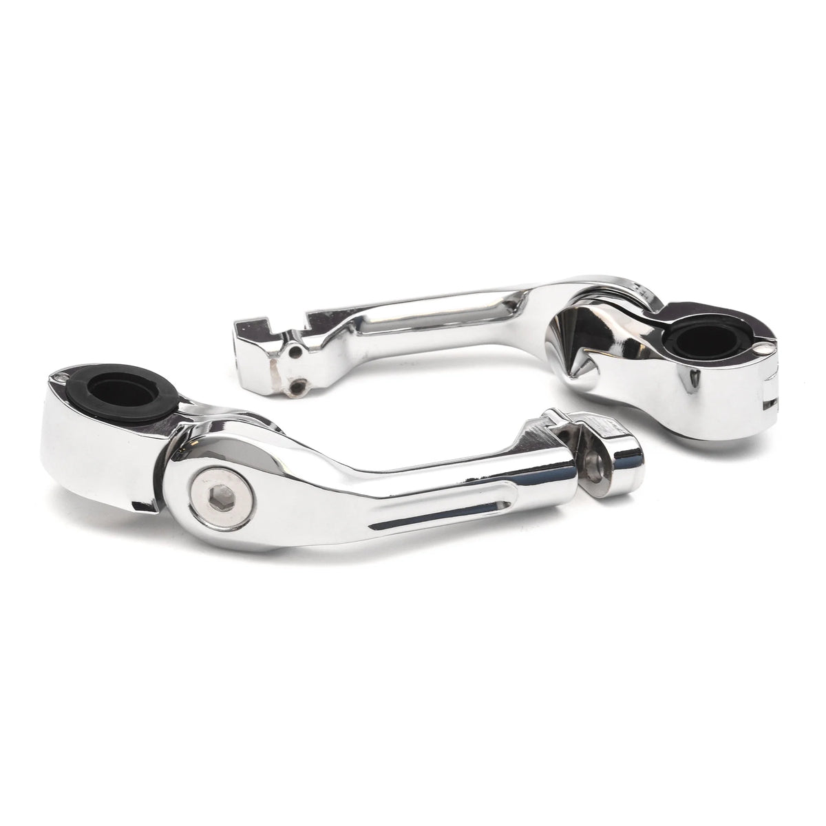 Chrome Angled Adjustable Highway Foot Peg Mounting Kit, 1 Pair M669