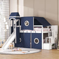 High Loft Bed with Tent and Tower N980