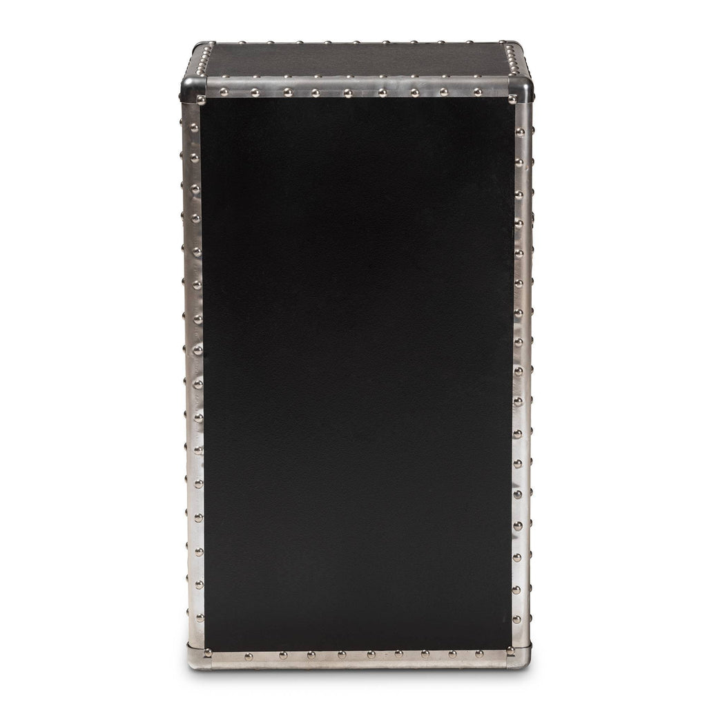 Silver Metal Accent Cabinet N34774
