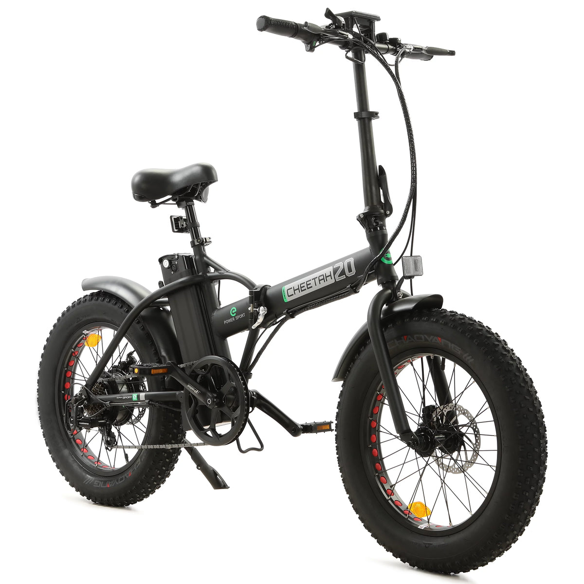 20 Folding Electric Bike Fat Tire 48V 500W Black N24713
