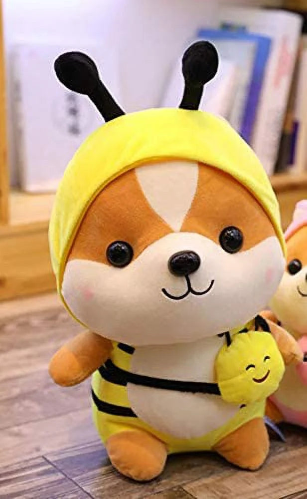 Squirrel Wearing Bee Costume Plush Toy, 10 Inch D44546