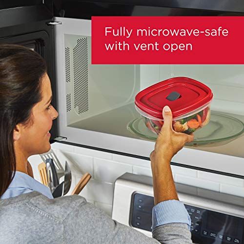 16-Piece Food Storage Containers with Lids (Red) Y41451