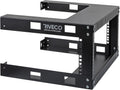 19 Wall Mount Network Rack 2 Post Open Frame Cabinet Black Pack of 2 Q69595