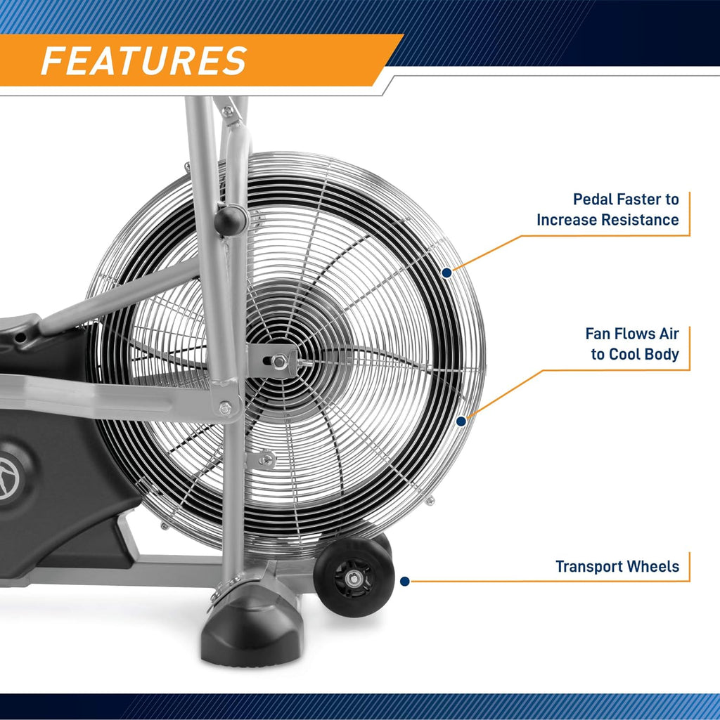 Black Upright Fan Bike M522