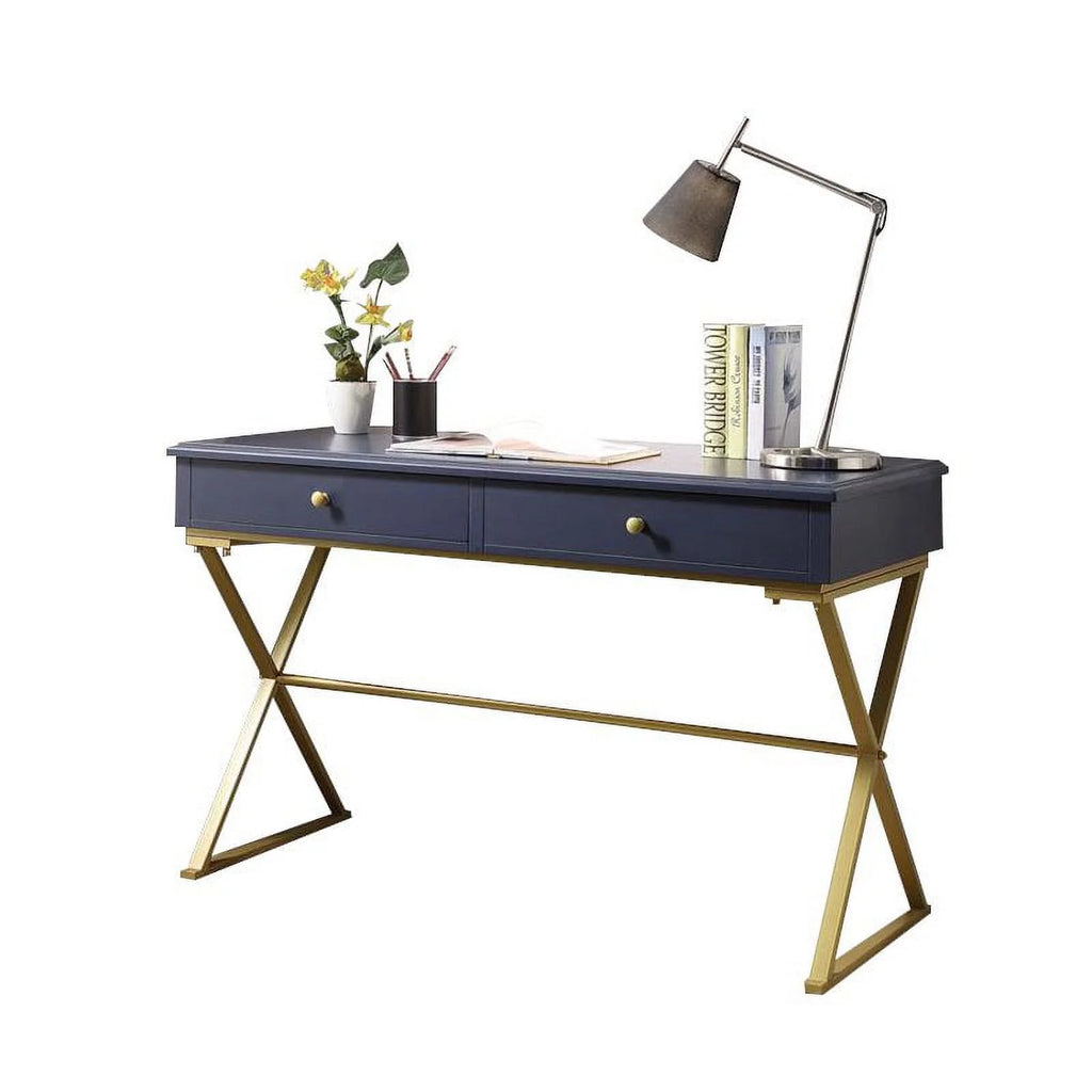 Blue and Gold Writing Desk P24831