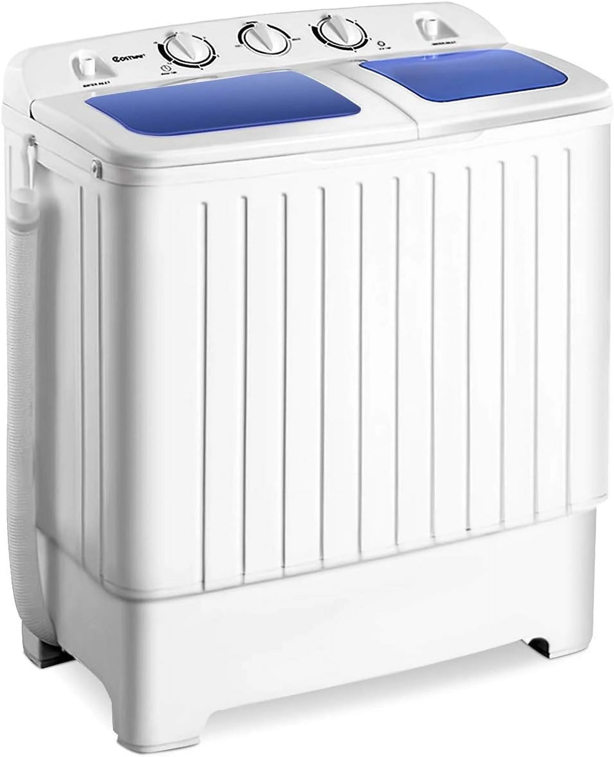 Portable Mini Compact Twin Tub Washing Machine 20lbs Blue White B255479