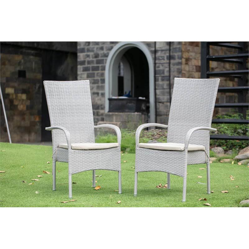 Wicker Patio Chair Natural Linen I224440