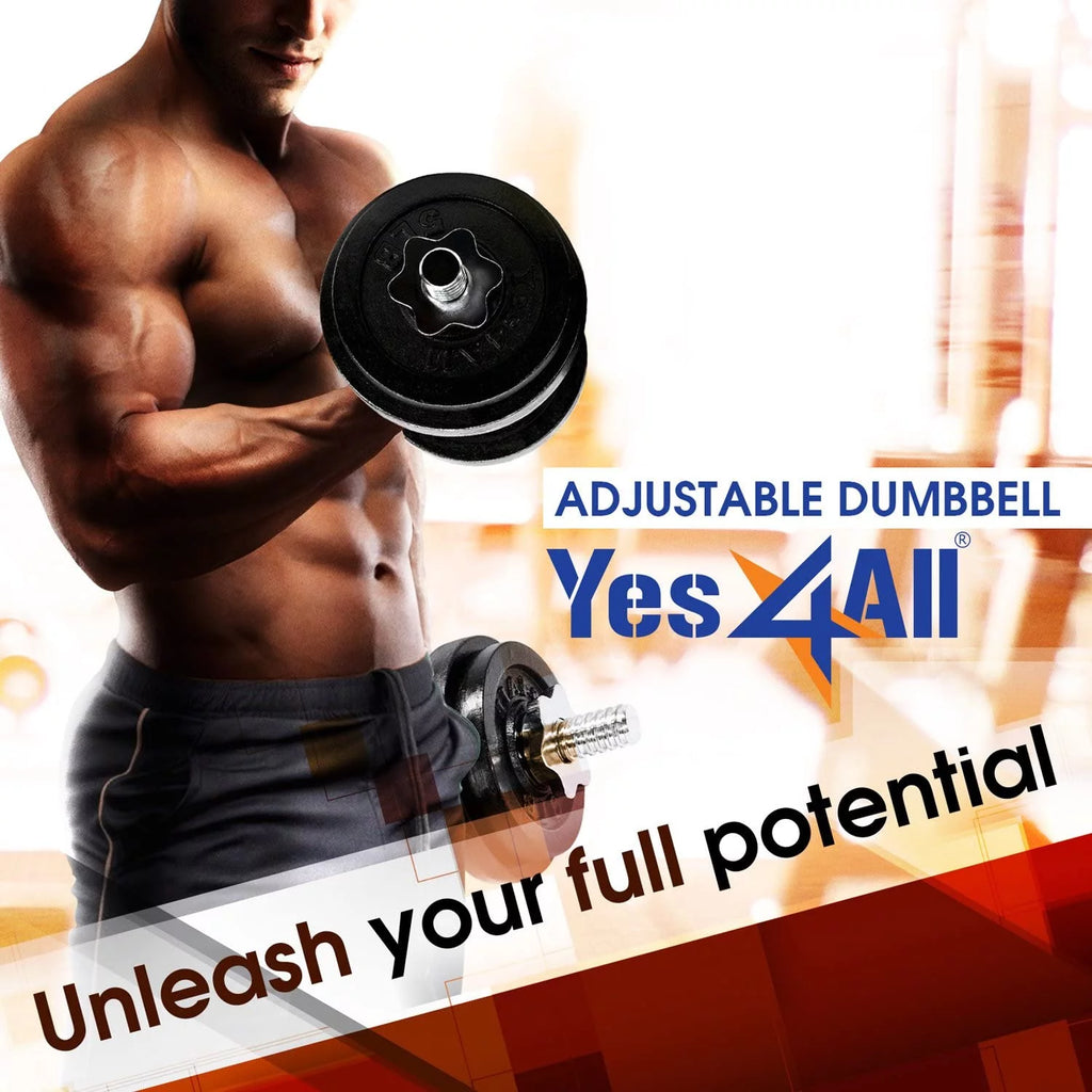 60 lbs Adjustable Cast Iron Dumbbell Set D5965