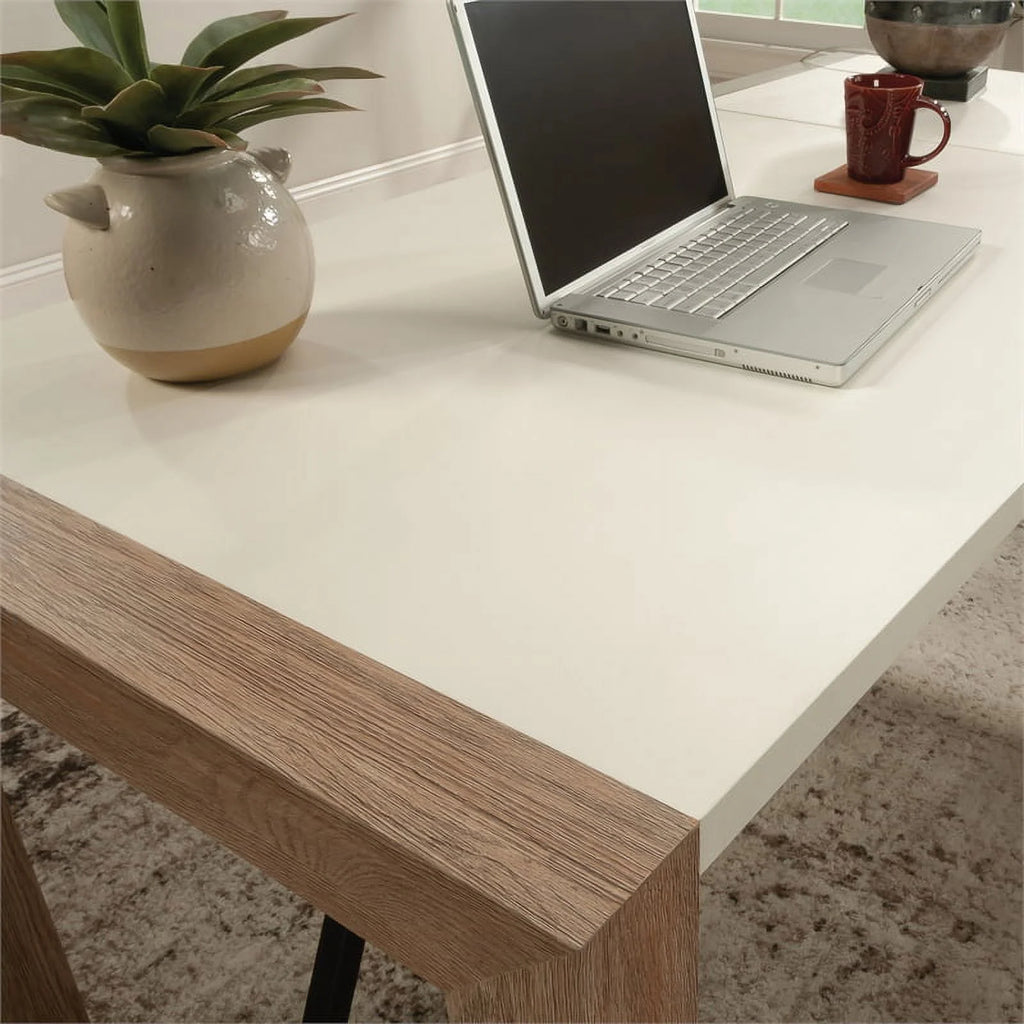 L-Desk in Brushed Oak Finish A521161