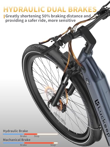 27.5" Electric Bike with 48V Battery, Front Suspension & Dual Hydraulic Brakes N9284