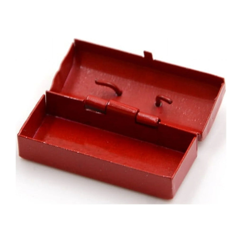 Red/Blue 1:12 Dollhouse Miniature Metal Tool Box X562