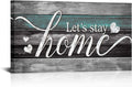 Teal and Grey Quotes Canvas Wall Art H7737