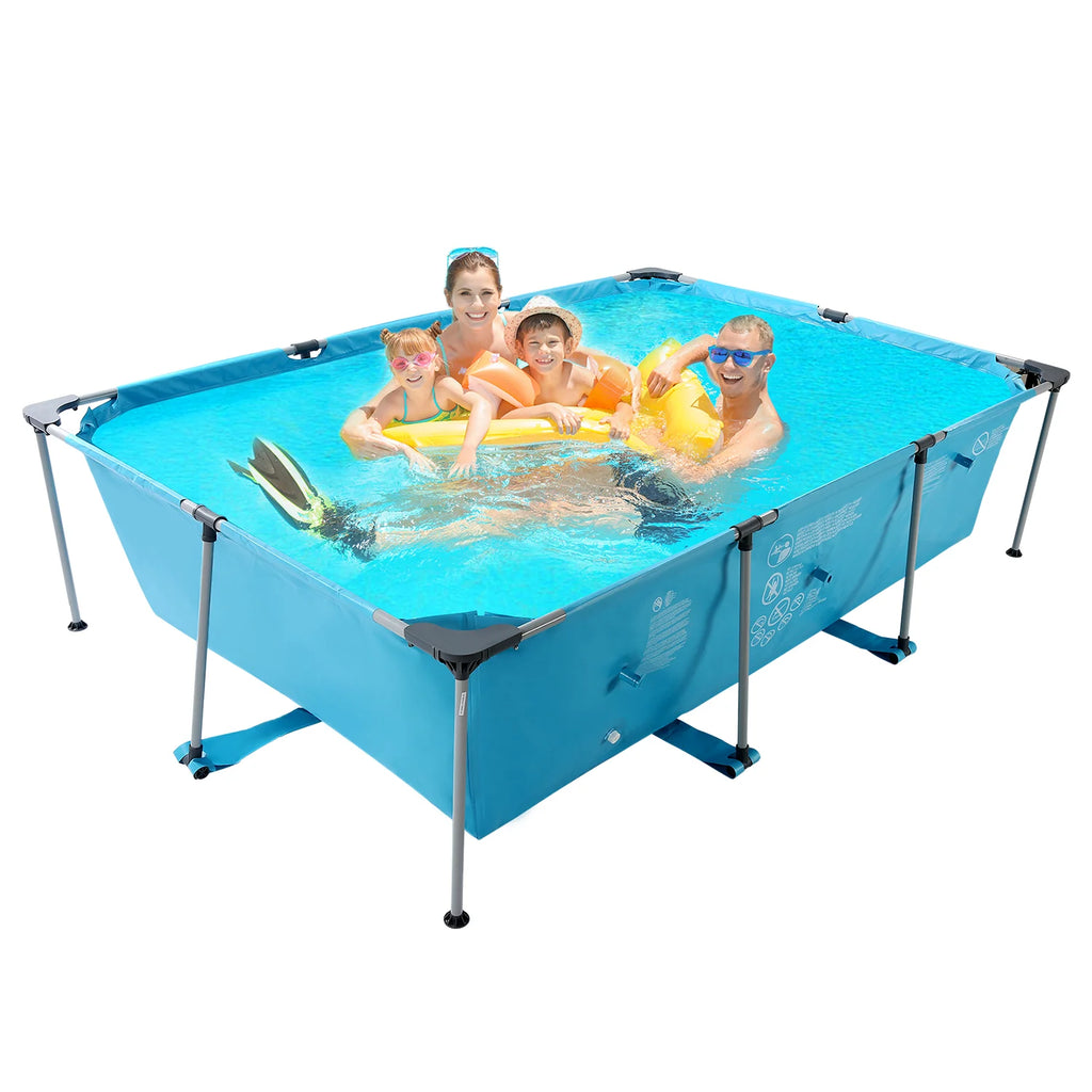 10 ft Above Ground Rectangular Frame Swimming Pool D4466