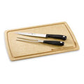 3-Piece Carving Set with Cutting Board Black H96034