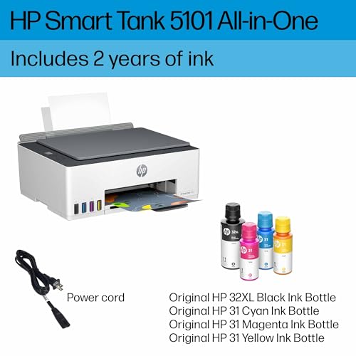White Wireless All-in-One Ink-Tank Printer L46266