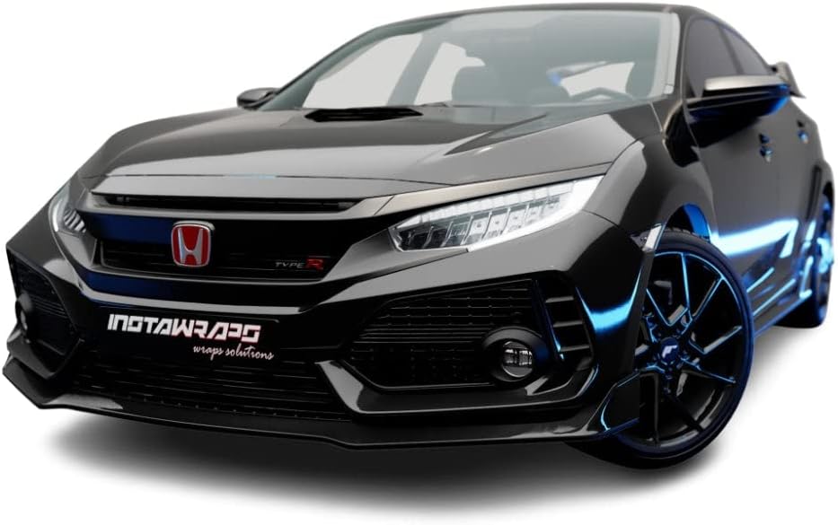 Gloss Black 5ft x 12ft Car Wrap Vinyl Film W386