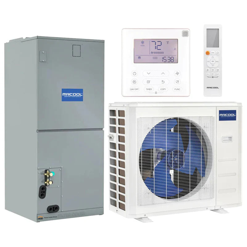24K BTU Central Ducted Air Handler and Heat Pump Condenser B43967