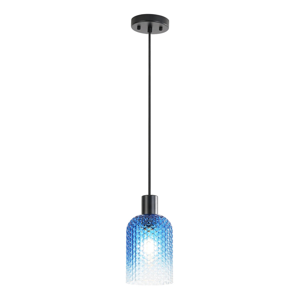 1-Light Dimmable Clear Glass Vintage Pendant G2924