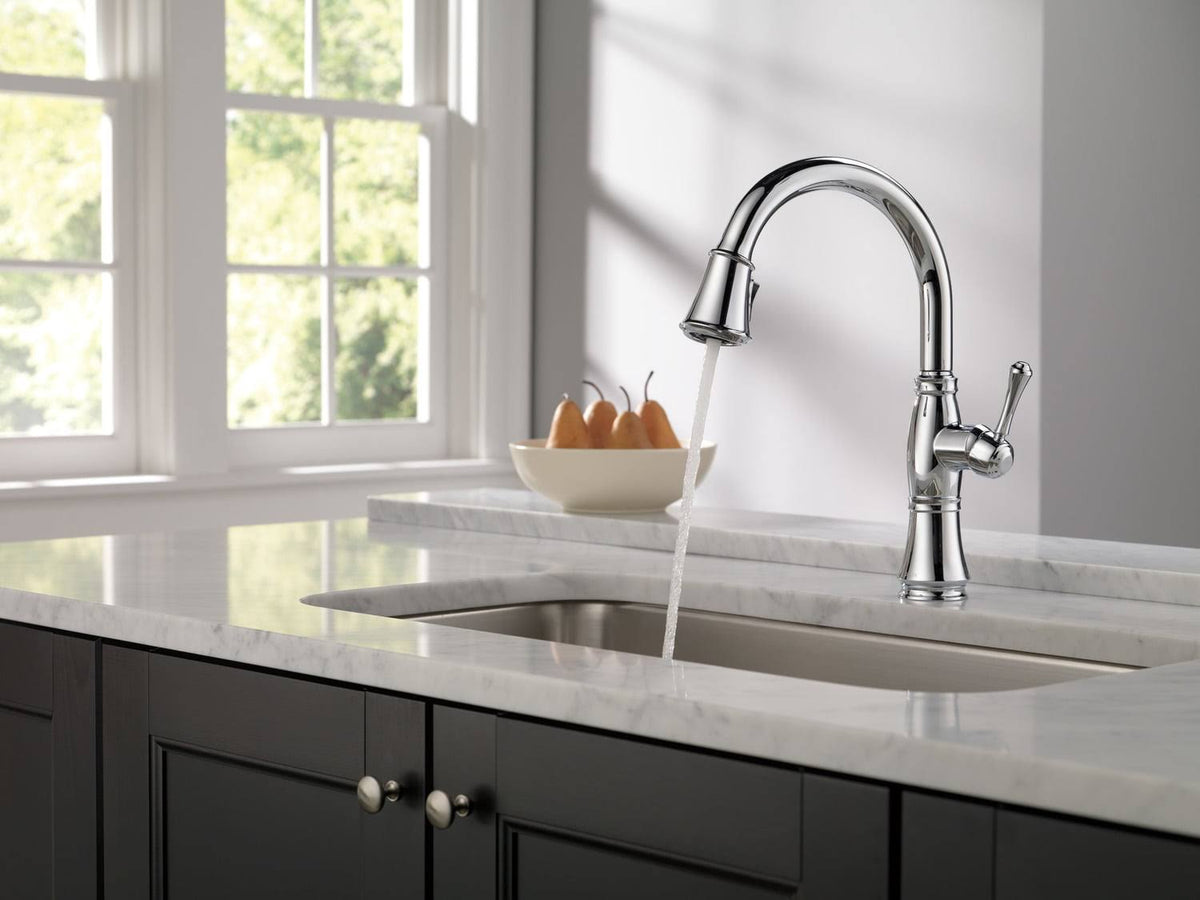 Chrome Single Handle Pull Down Kitchen Faucet O3126