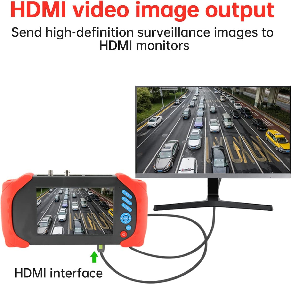 7 Inch IPS Touch Screen CCTV Monitor Camera Tester M61910