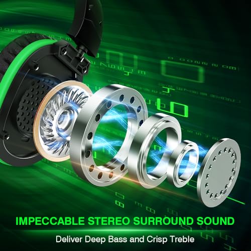 Wireless Gaming Headset with Noise Canceling Microphone, 50H Battery M950102