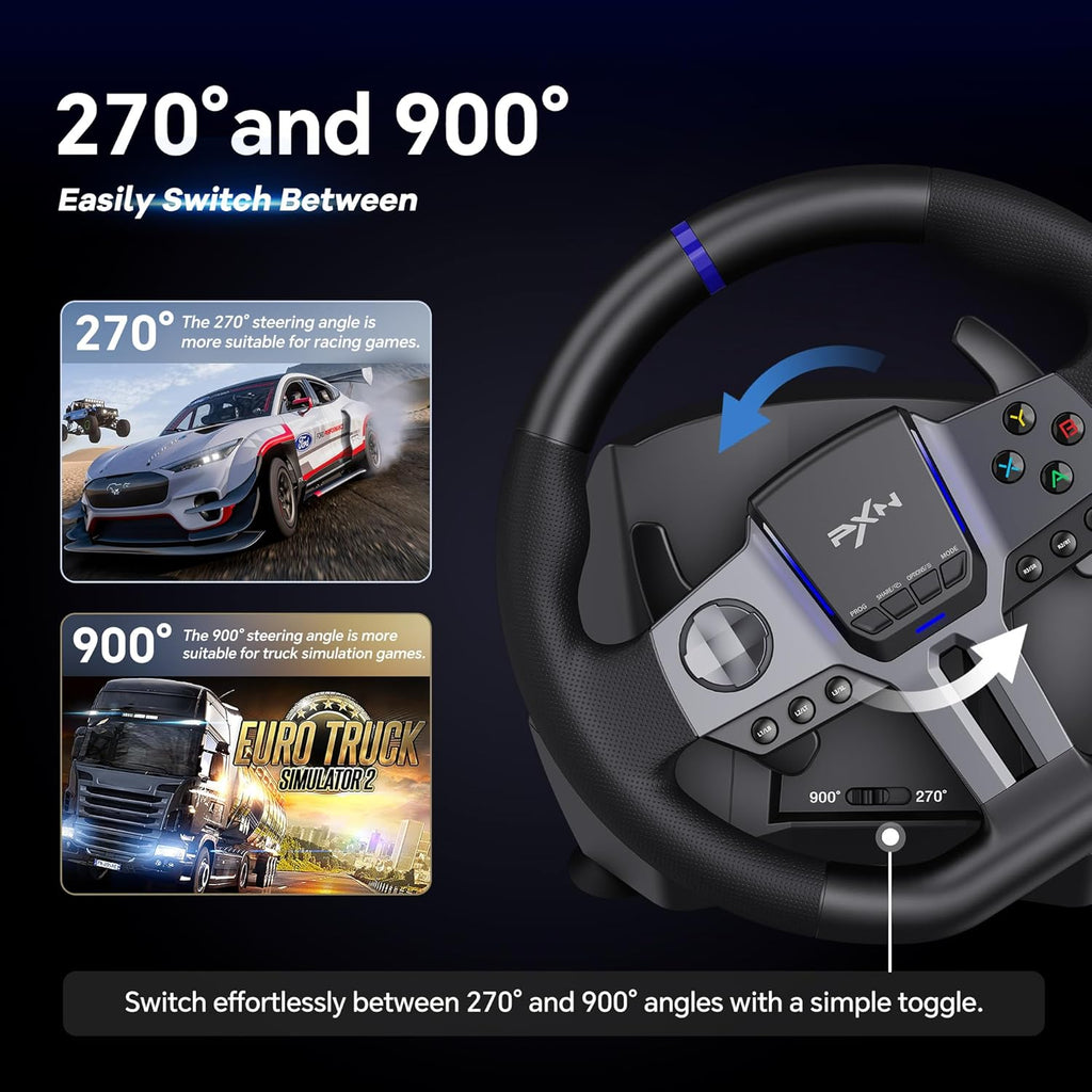 Racing Wheel Steering Wheel with Shifter and Pedal A19192