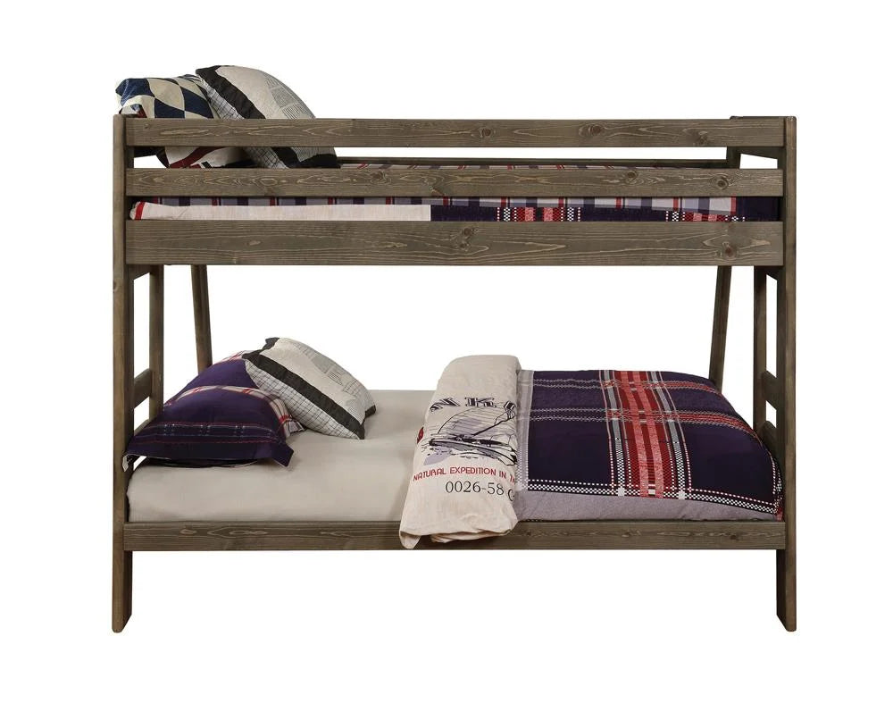 Gun Smoke Twin over Full Bunk Bed C1069