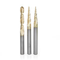 3-Pc ZrN Coated 1/4x22 Shank Router Bit Q5406