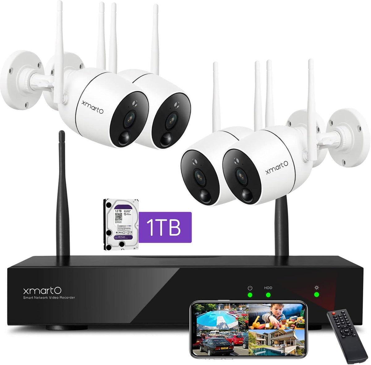 2K HD Wireless Security Camera with Color Night Vision Z7545