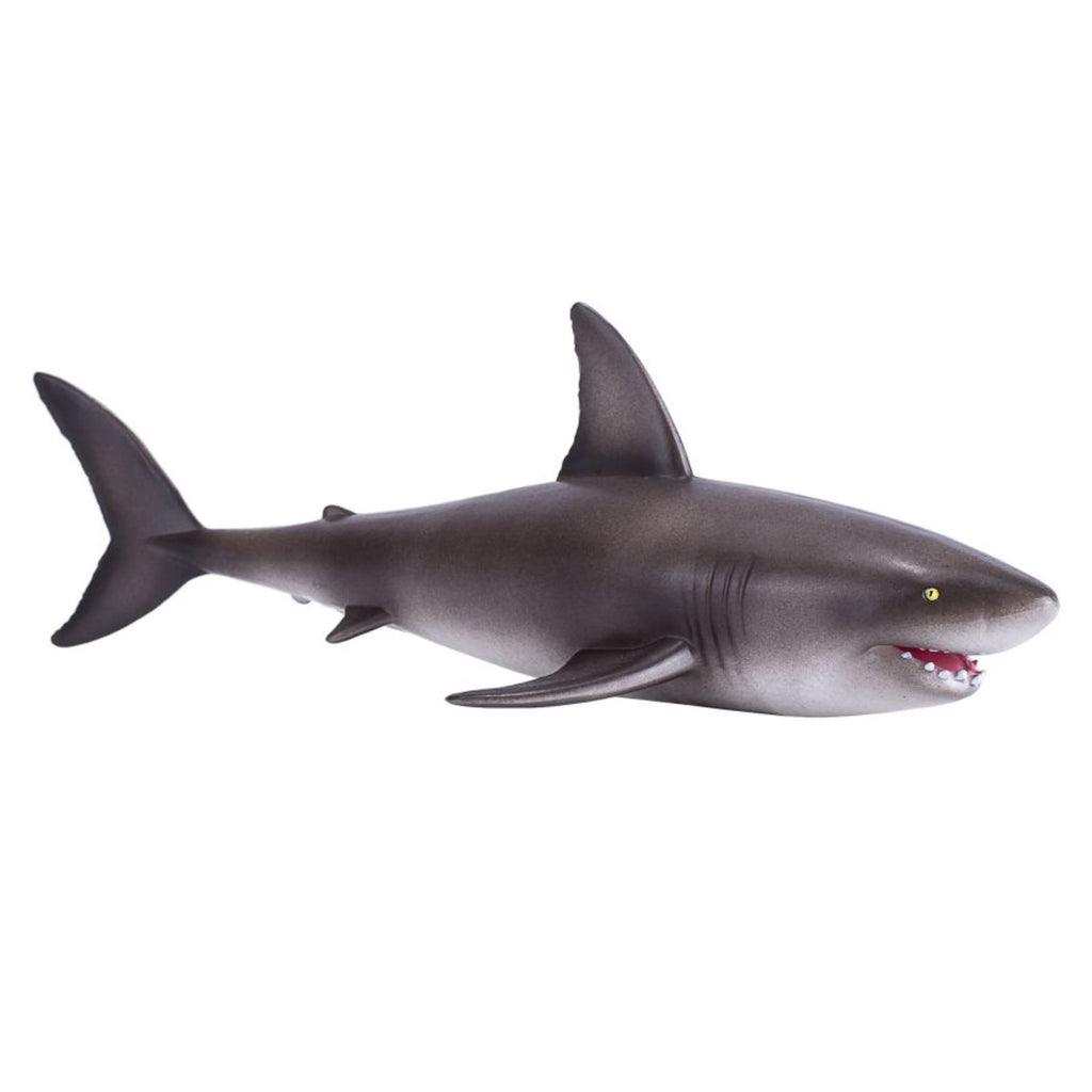 Realistic Great White Shark Wildlife Figurine (Dark Gray) G398638