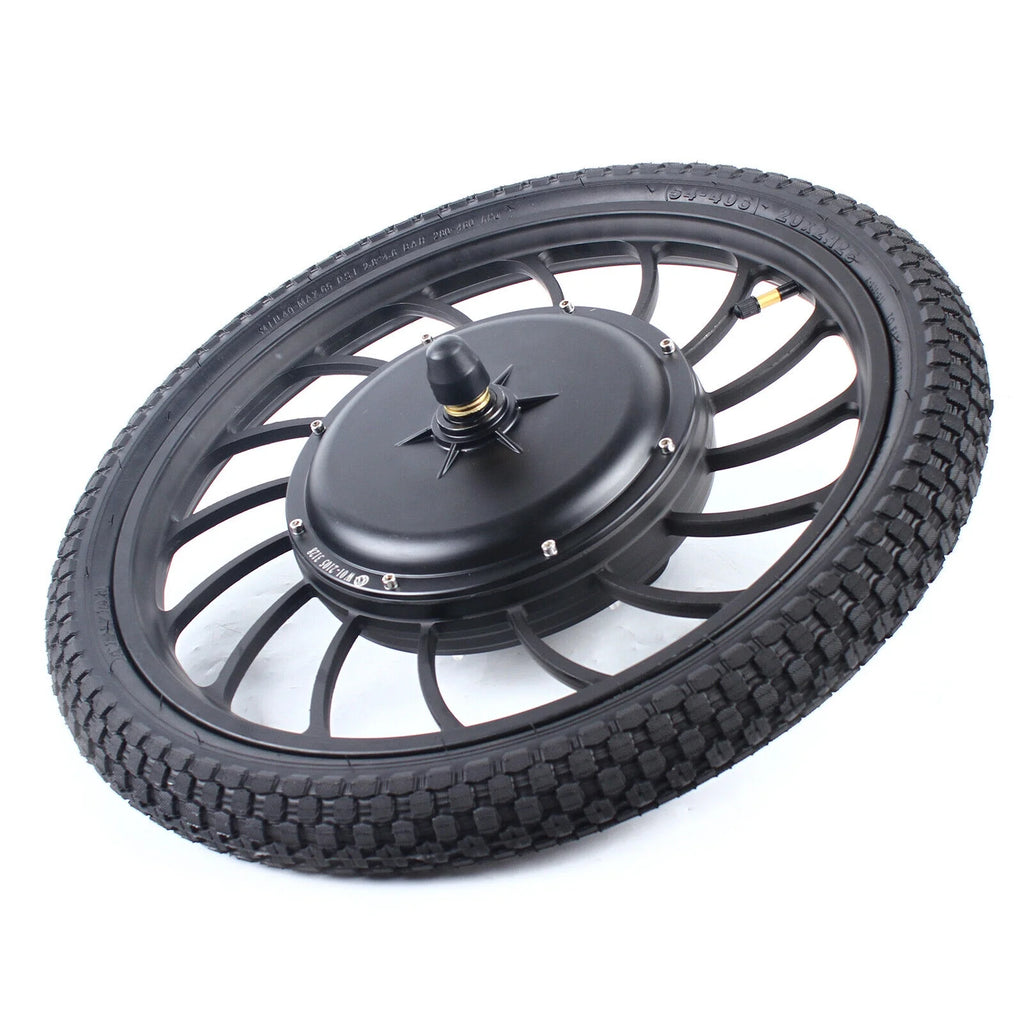 20" E-Bike Front Rear Wheel Conversion Kit Brushless Gearless Hub Motor W88940