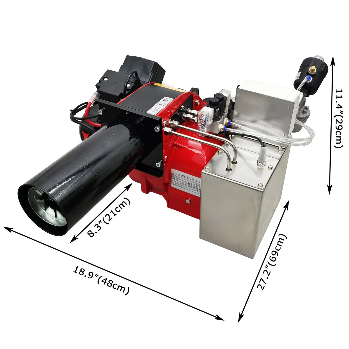Waste Oil Heater Furnace Air Atomizing Heavy Oil Burner 220V A943