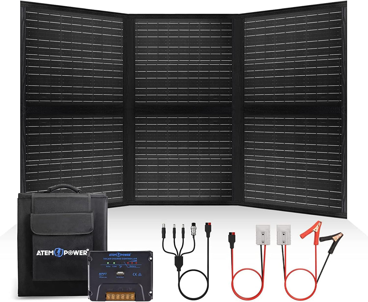 200W Foldable Monocrystalline Solar Panel with 20A MPPT Controller F350232
