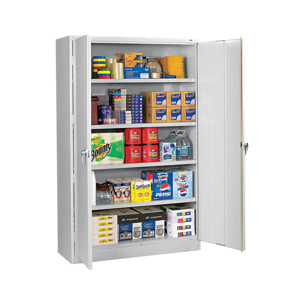 Steel Storage Cabinet 48w x 18d x 78h Light Gray E455