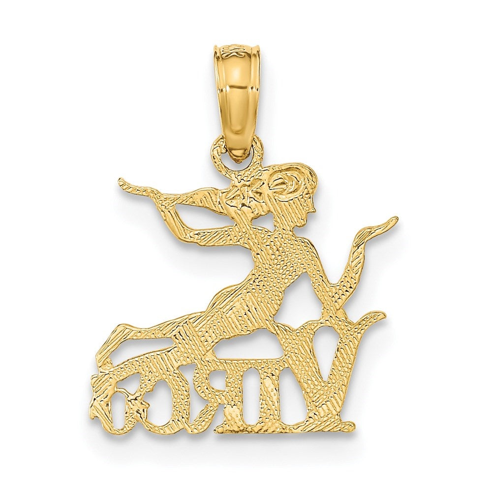 14k Yellow Gold Virgo Zodiac Charm H280663