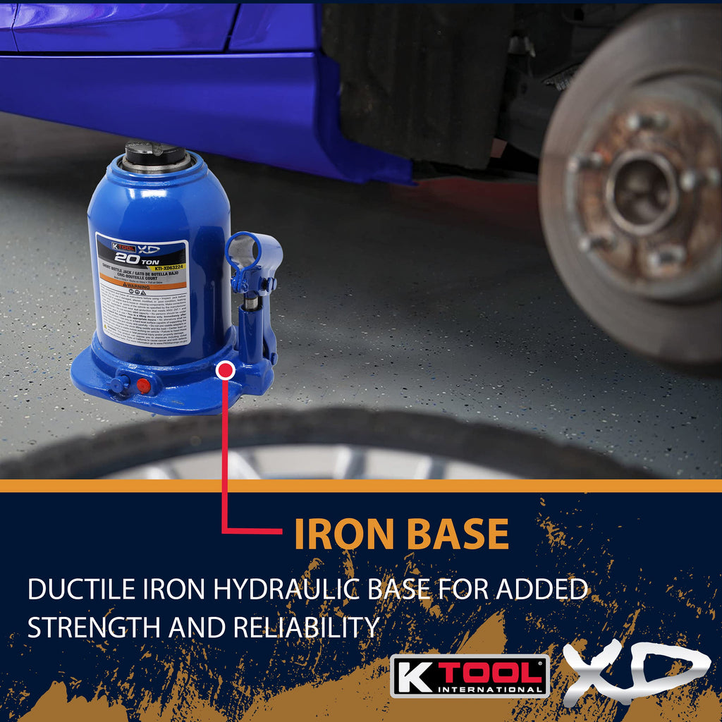 20 Ton Short Hydraulic Bottle Jack H260974